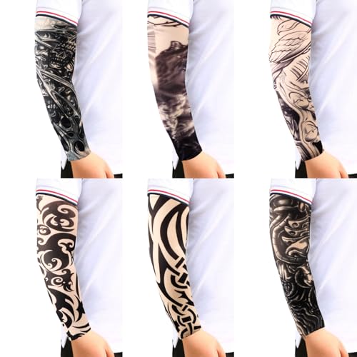 YARIEW Tattoo Sleeves for Men - 12 Pack Cooling Arm Covers