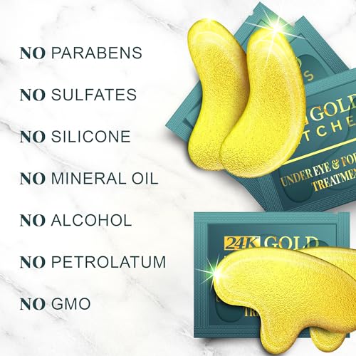 Forehead & Under Eye Wrinkle Patches - 26 Golden Sachets
