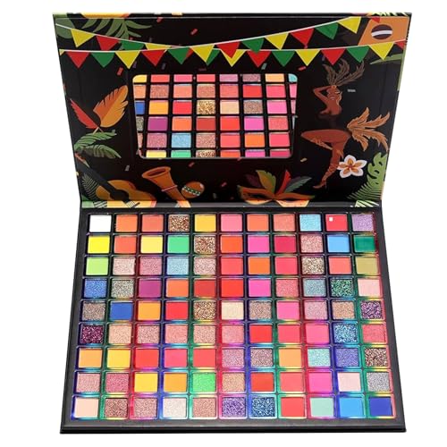 99 Color Eyeshadow Palette with Brush - Matte & Shimmer