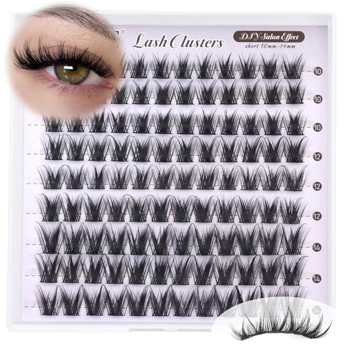 ALICE Wispy 01 Short 10-14mm Cluster Eyelashes – 0.07D DIY Lash Extensions