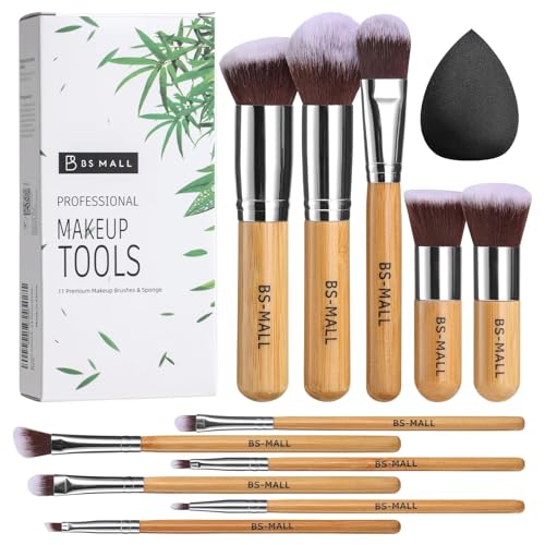 BS-MALL 11-Piece Professional Makeup Brush Set with Sponge