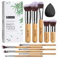 BS-MALL 11-Piece Professional Makeup Brush Set with Sponge