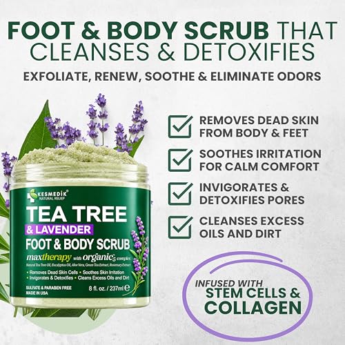 Tea Tree Oil Foot Scrub with Himalayan Salt & Shea Butter