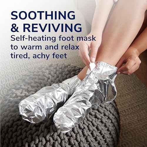 Dr. Scholl's¢ç Tired, Achy Feet Soothing & Reviving Foot Mask, 3 Pair, Warming Booties
