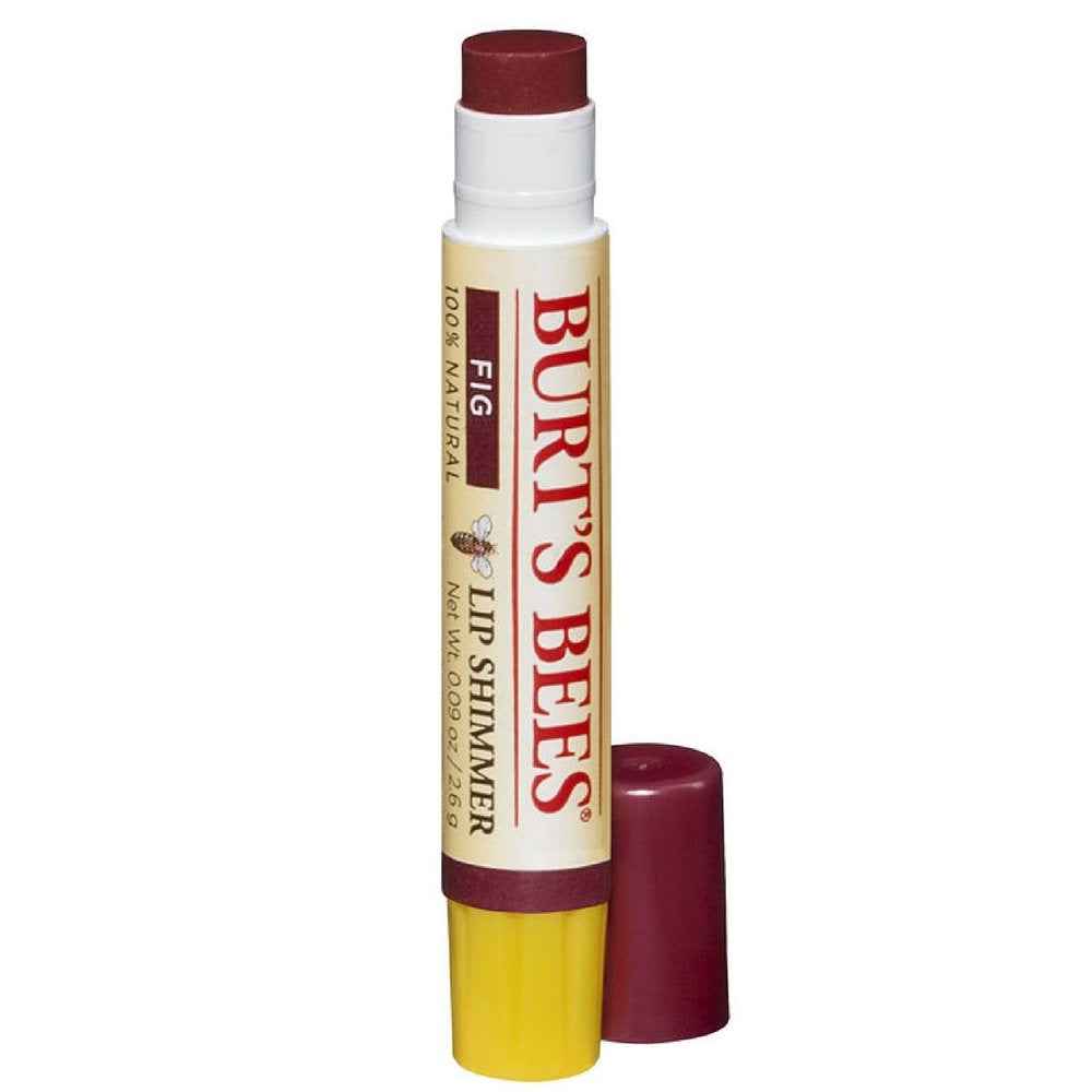 Burt's Bees Lip Balm, Moisturizing Lip Shimmer for Women, for All Day Hydration, with Vitamin E & Coconut Oil, 100% Natural, Fig, 0.09 Ounce - 9 Pack