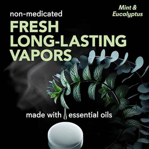 Sinucleanse Vapor Shower Steamers, All Natural Eucalyptus & Mint Aromatherapy, 12 Extra Large Vapor Shower Tablets, Relaxation and Spa Gifts for Women and Men, Made in USA