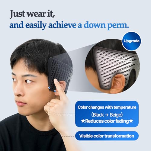 FORBEAUT DropSet Korean Down Perm Band for Men, Heat-Activated Hair Flattener