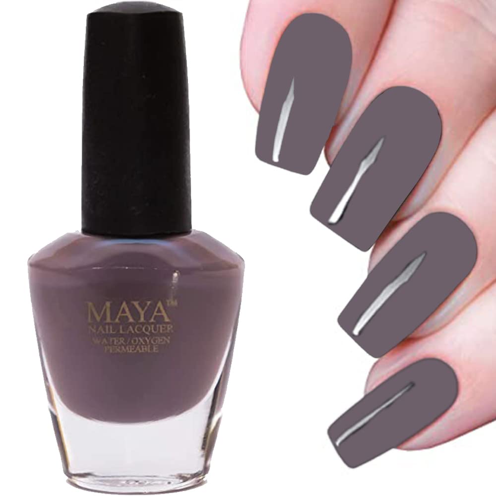 MAYA Halal Breathable Quick Dry Nail Polish, Vegan and Cruelty Free, Oxygen & Water Permeable Nail Art, Non Toxic Gentle On Nails, Made in The USA,