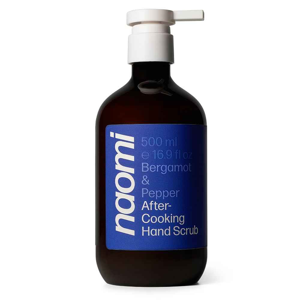 Naomi After-Cooking Hand Scrub | Exfoliating Hand Wash | Odor Neutralizing Kitchen Soap (Bergamot & Black Pepper)