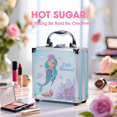 Hot Sugar Teen Makeup Kit with Case - 36 Eyeshadow, Lip Gloss & Brushes
