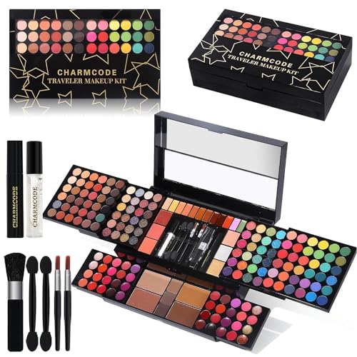 186-Piece All-in-One Makeup Kit with Eyeshadow Palette & Brushes