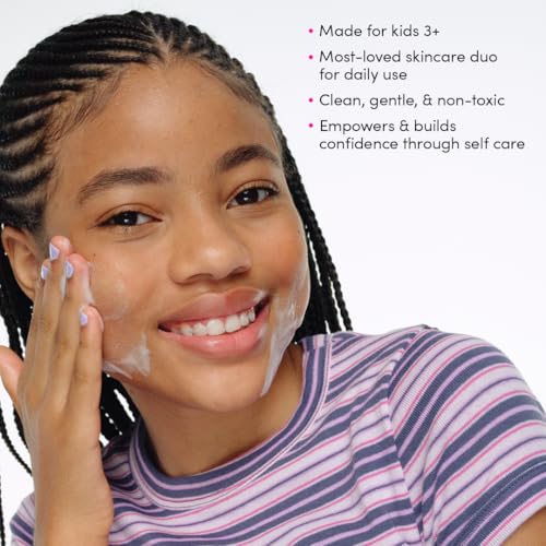 Barbie Kids Face Wash & Moisturizer Set with Stickers & Bracelets - Safe Skincare for Girls