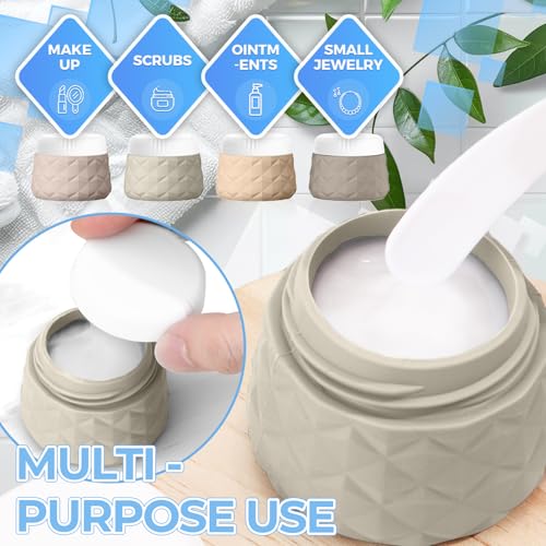 Silevoler Cream Travel Bottles Set - 16pcs TSA-Approved Silicone Toiletry Containers