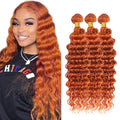Ginger #350 Deep Wave Human Hair Bundles - 18, 20, 22 Inch