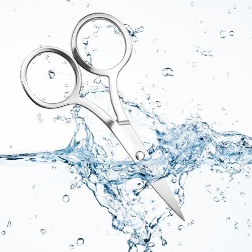 8 Pack Precision Grooming Scissors for Nose, Eyebrows & Ear Hair Trimming