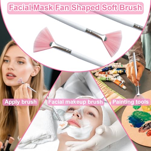 14 Pcs Esthetician Supplies 3 Large Stainless Steel Gold Mixing Bowls 1 Gold Serving Tray 1 Serving Tray with 3 Compartment 3 Facial Fan Brushes 3 Face Mask Applicator Brush 3 Facial Mask Scrapers