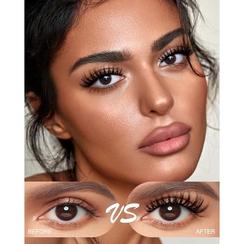 Flora Lash Clusters Kit Short 8-14mm Wispy Eyelashes Cluster Extension Kit D Curl Individual DIY False Lash Extension Spiky Cat Eye Lashes Fake Eyelashes Clusters with 0.03mm Ultra-Thin Wide Band
