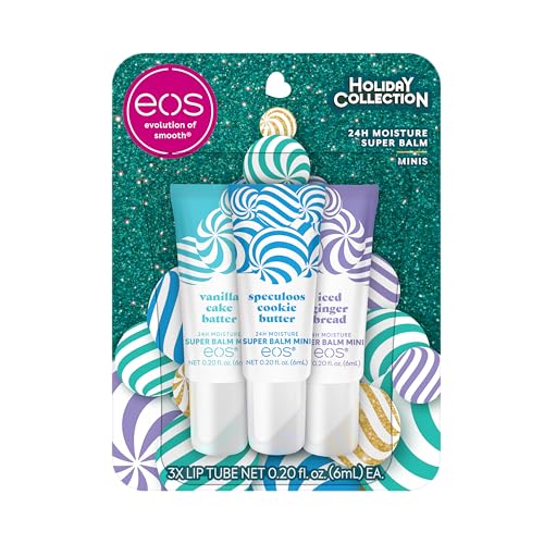 EOS Holiday 24H Moisture Mini Super Balm Set - 3 Pack