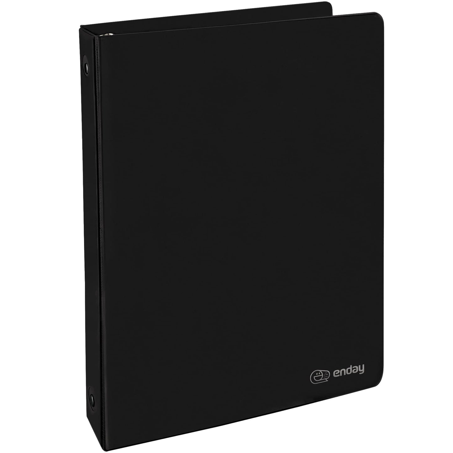 1 Inch 3 Ring Binder 1” Binder Black Clear View Cover with 2 Inside Pockets, Colored School Supplies Office and Home Binders – by Enday