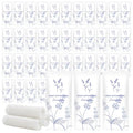Moist Cotton Towel Bulk Moist Towelettes Individually Wrapped,White Towel Services,Refreshment Pre Moistened Towels for Dentist Travel Sport Party Hotel 200,Lavender