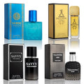 NovoGlow Signature Scent 4-Piece Mini Fragrance Set for Men - Spicy Aromatic Citrus & Woody Notes, 4x30ml