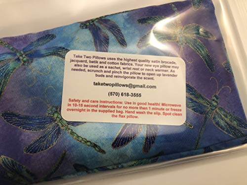 Weighted Flaxseed Lavender Eye Pillow with Slip Cover
