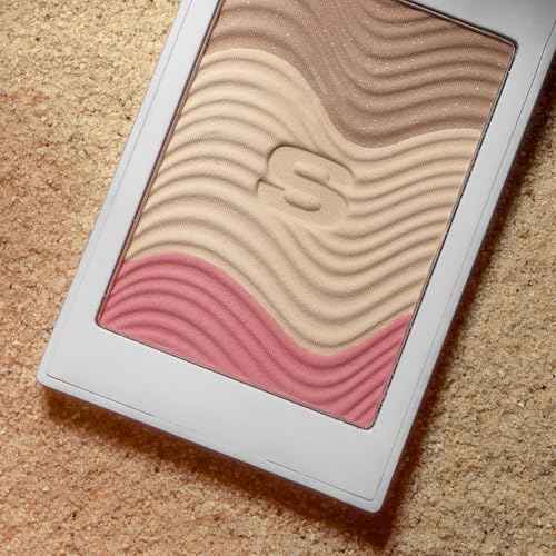 Sisley Paris Phyto-Touche Sun Glow Powder, Peach Gold - Lightweight, Creamy Powder for a Flawless, Natural, Long-Lasting Finish - All Skin Types - Non-Comedogenic - Includes Mini Kabuki Brush