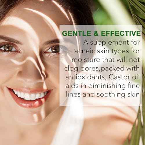 Jamaican Black Castor Oil One Single Ingredient 100% Pure Cold Pressed Castor Oil,Stimulate Thicker Fuller Hair Eyelashes Eyebrows Growth Serum,Scalp Face Body Skin Nail Moisturizer for Unisex