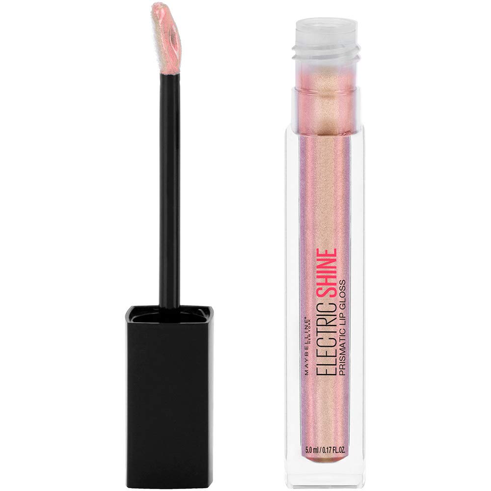 Maybelline New York Lip Studio Electric Shine Prismatic Lip Gloss Makeup, Moonlit Metal, 0.17 fl. oz.