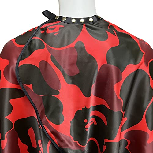 Professional Barber Cape with Snaps 63" × 56" Waterproof