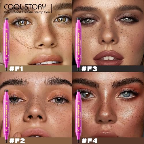 Dual-Ended Freckle Stamp Pen - Waterproof Freckle Makeup in Deep Chocolate Brown