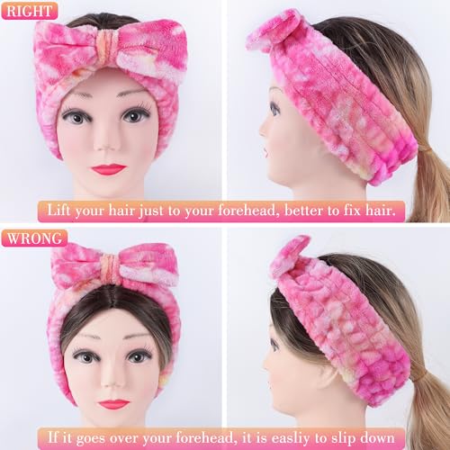 Spa Headband & Wristband Set - 9 Pc Skincare Bundle