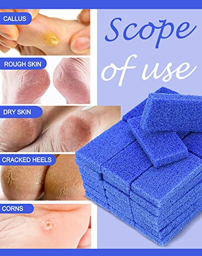 Maryton Disposable Pedicure Pumice Stones - Coarse Grit Callus Remover (40 Pack)