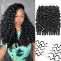 Feather Crochet Human Hair 18" Curly 125g - Knotless