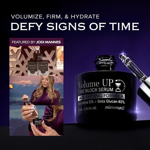 Mature Skin Night Routine| Brightening Balm-to-Oil Face Cleanser for Makeup Removal & Even Tone | 5% Volufiline Plumping Serum for Fine Lines, Un