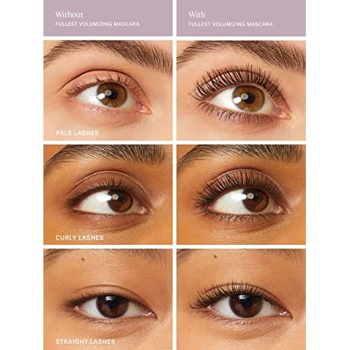 ILIA - Fullest Volumizing Mascara | Weightless, Buildable, Smudge + Flake-Free, Sensitive Eyes Safe | Full, Thick, Healthier Lashes | Non-Toxic, Vegan, Cruelty-Free (Travel Size Mini, 0.13 oz | 4 ml)