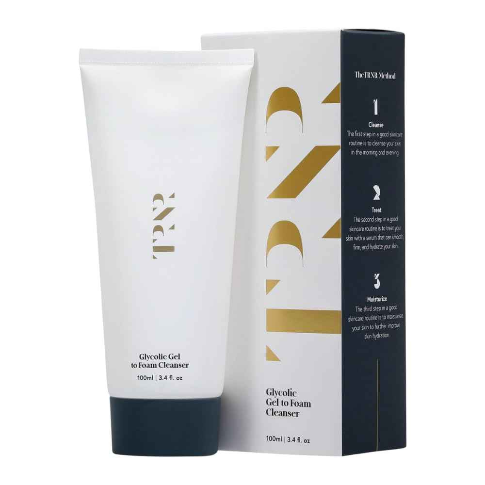 Glycolic Gel To Foam Facial Cleanser (100ml/3.4oz) | Foaming Face Wash| Natural, Plant-Based & Science-First Skincare Routine for Men & Women