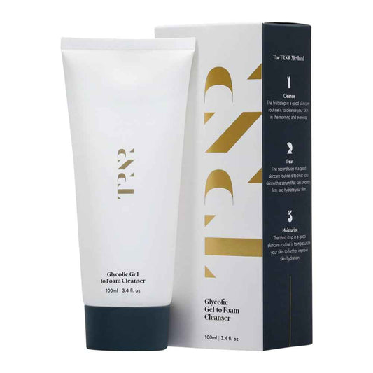 Glycolic Gel To Foam Facial Cleanser (100ml/3.4oz) | Foaming Face Wash| Natural, Plant-Based & Science-First Skincare Routine for Men & Women