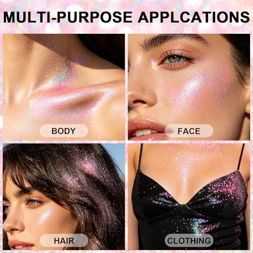 Hair and Body Glitter Spray - Ultra Fine Holographic Sparkle