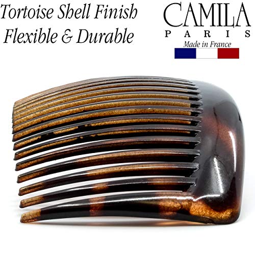 Camila Paris AD66/2 French Side Comb 4 Inch Tortoiseshell Hair Clip