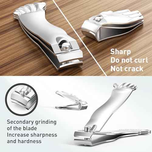 Nail Clippers Set,Gag Gifts Funny,Stocking Stuffers for Adults Men Him,White Elephant Gifts for Adults, Cool Stuff Gadgets for Men Dad Boyfriend Father Husband Friends,Mens Gifts Ideas (Silver)