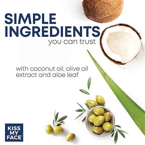 Kiss My Face Fragrance Free Moisture Shave, Cedarwood and Bergamot, 4 In 1 Shaving Cream, Cruelty Free And Vegan, With Added Olive Oil And Aloe Leaf Extract, Vitamin E Rich, 11 fl Oz, 4 Pack