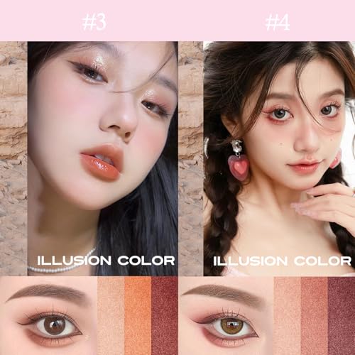 4-Pack Gradient Eyeshadow Stick Set - Waterproof Matte & Shimmer