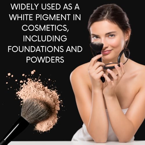 100% Natural Non-nano & Uncoated Titanium Dioxide Powder for Skin Hair and Health Care 0.5 LBS / 227 GMS