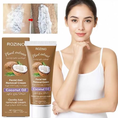 xiaoks 1Pack Gentle Coconut Hair Removal Cream for Women, Sensitive Skin