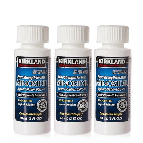 Kirkland 5% Minoxidil Hair Regrowth Solution, 3-Month Supply