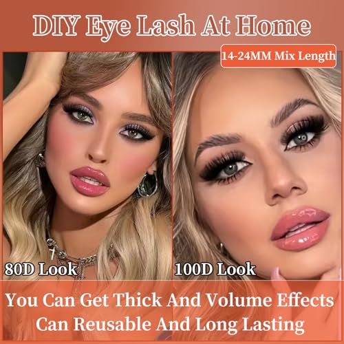 100D Volume Lash Extensions 14-24mm Mix - 240pc