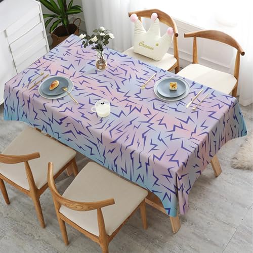 JU XIN 2-Pack Purple Demon Birthday Party Tablecloths for Kpop Celebrations