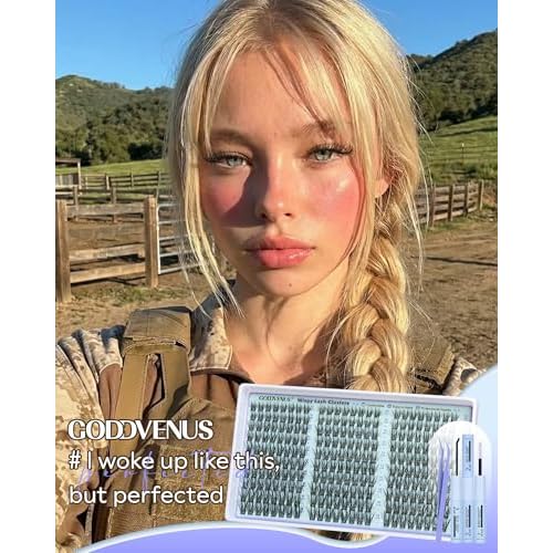 Wispy Lash Clusters Kit Eyelash Clusters Natural Cluster Eyelash Extensions Kit 10-16mm CC Curve Lash Extension Kit For DIY