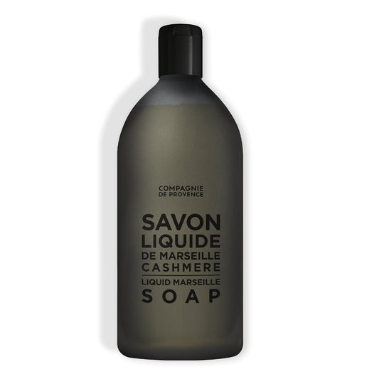 Compagnie de Provence Savon de Marseille Nourishing Liquid Soap, Cashmere, 33.8 Fl Oz Plastic Bottle Refill